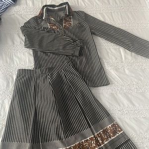 Beautiful vintage Italian matching skirt set